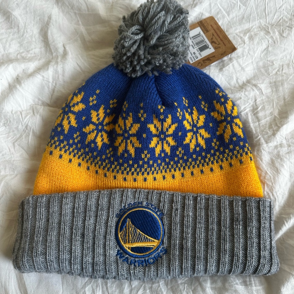 Golden State Warriors beanie hat Mitchell & Ness